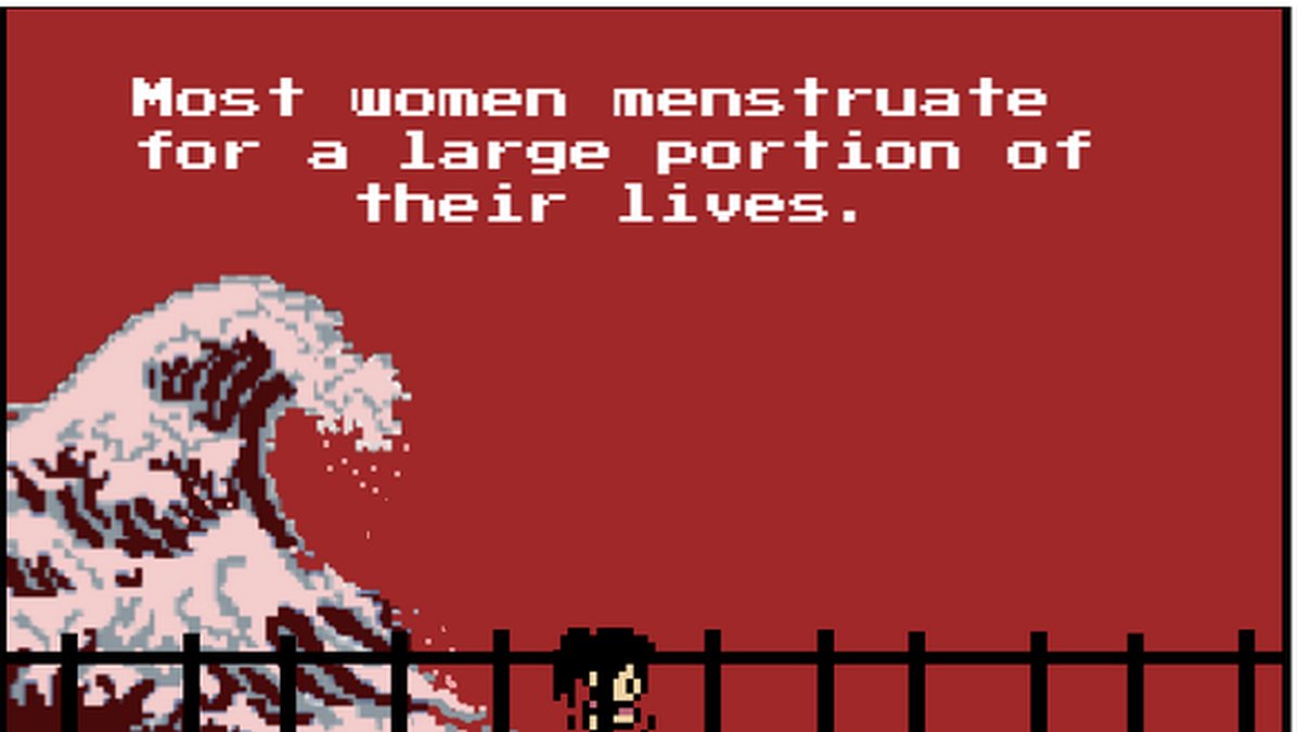 Här är tv-spelet om mens. 